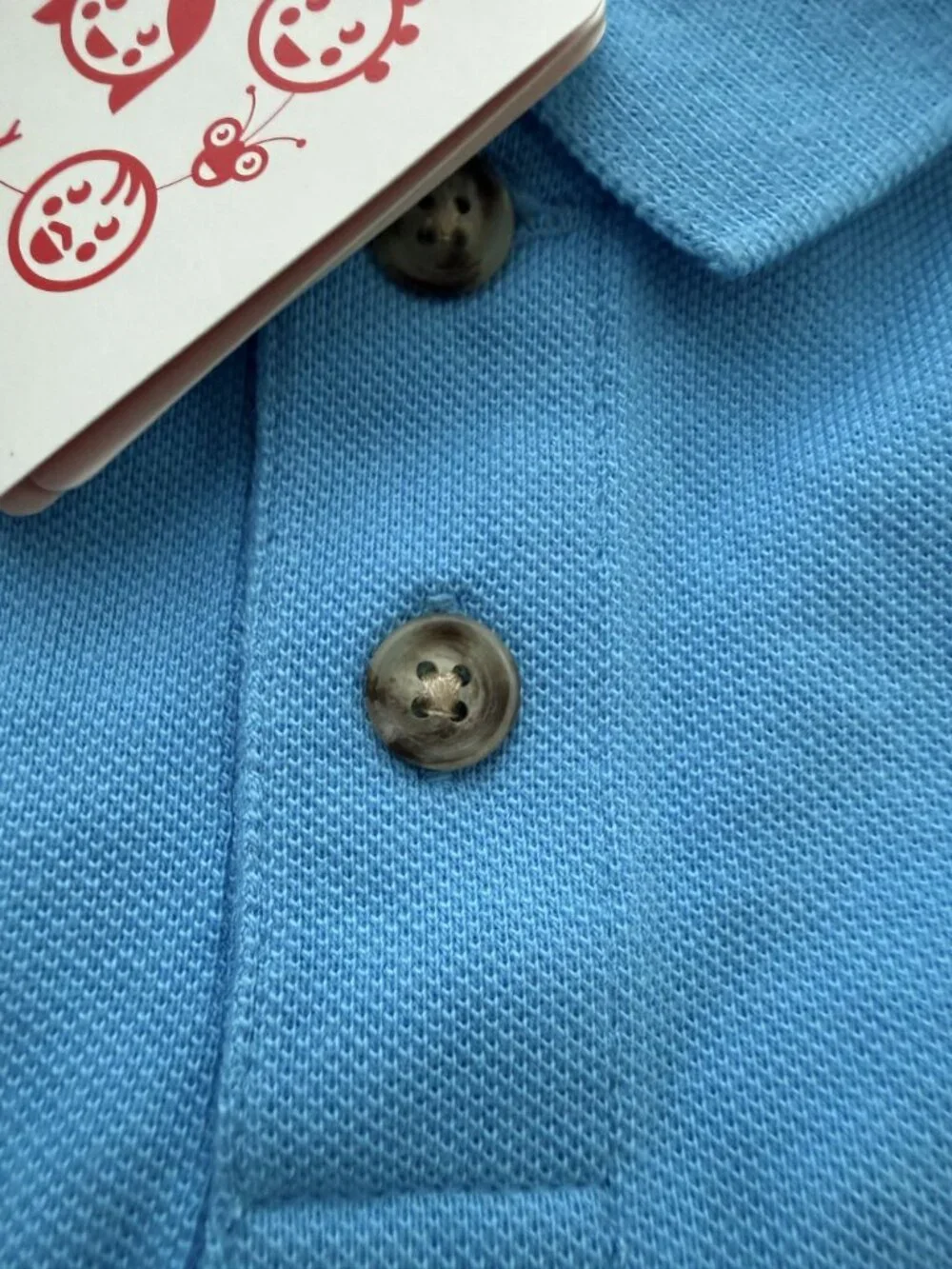 Hanna Andersson Polo Shirt Bright Blue 70 6 12 months NWT New